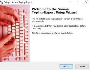 Sonma Typing Expert installation 