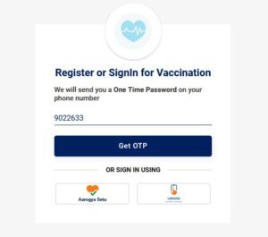 vaccine registration online portal India