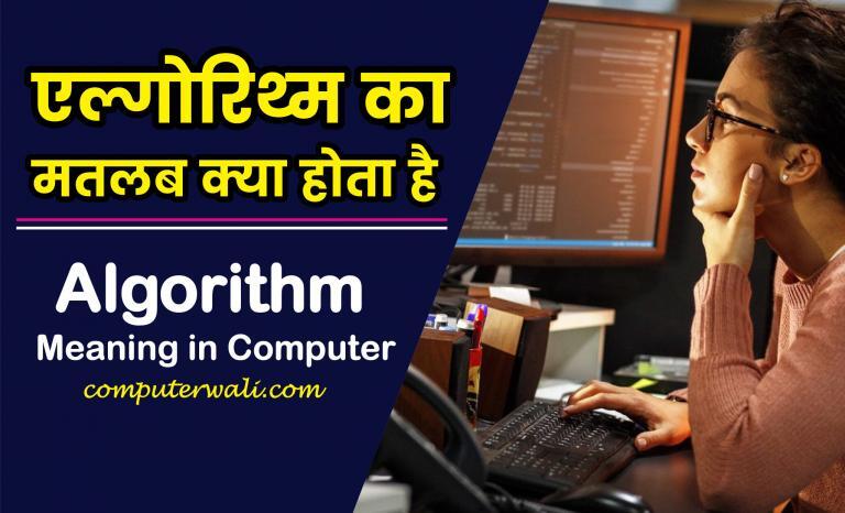 Algorithm Meaning in Hindi