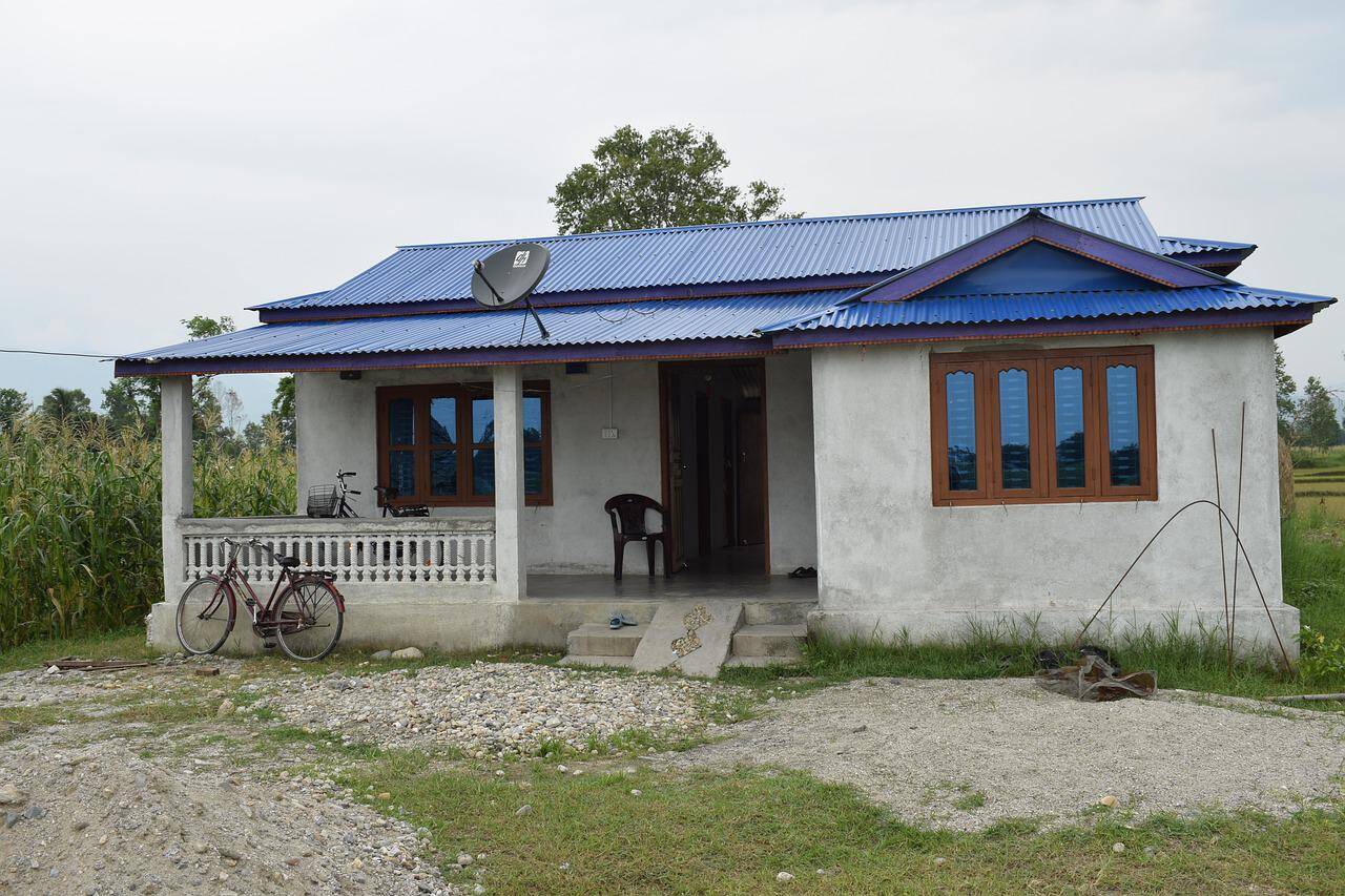 गांव के छोटे घर का डिजाइन फोटो