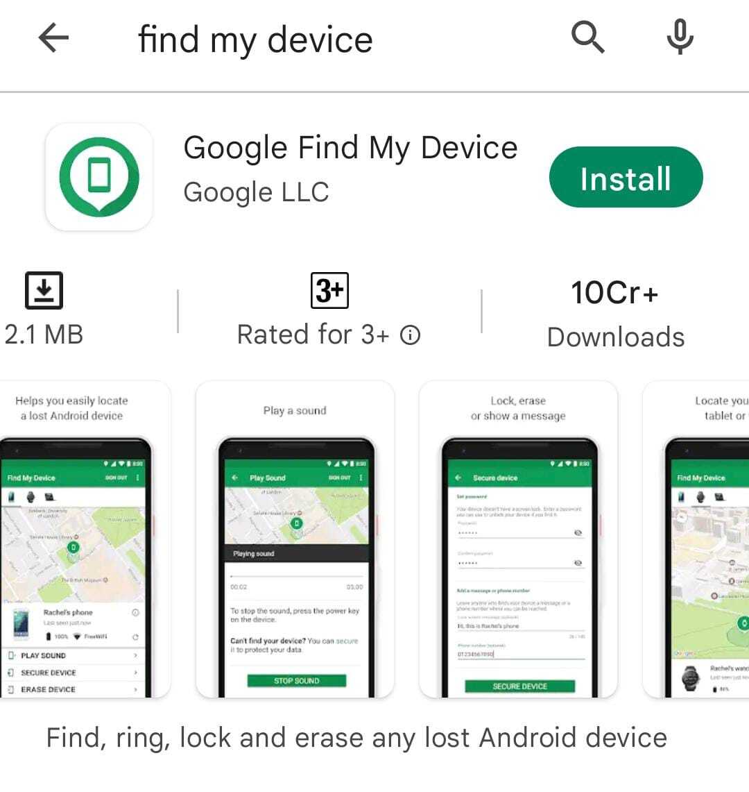 Find my Device download 