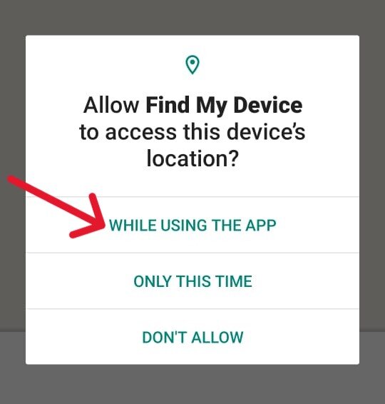 find my device location access